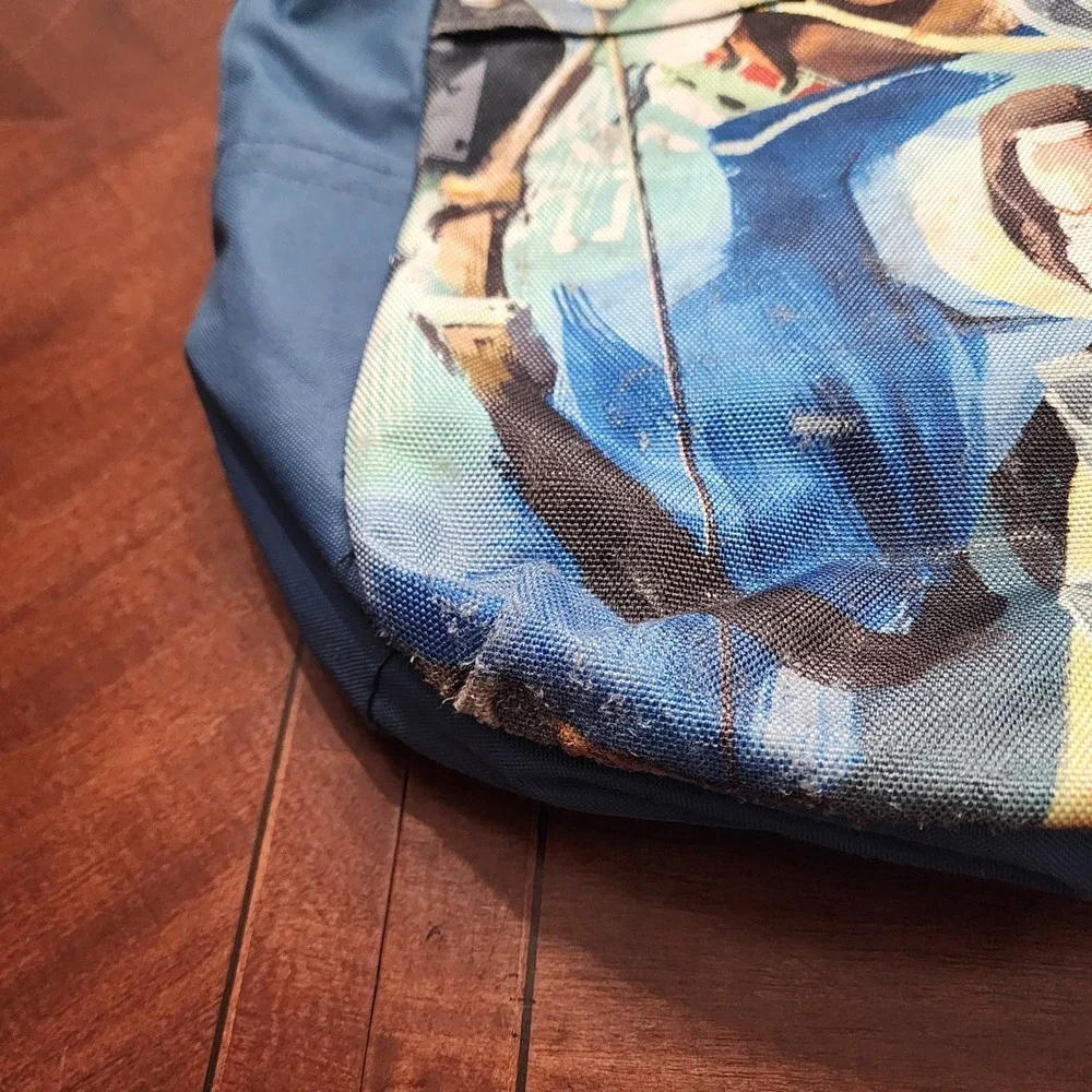 Nintendo Backpack Unisex Large Blue Zelda Breath of the Wild Link Graphic Bag